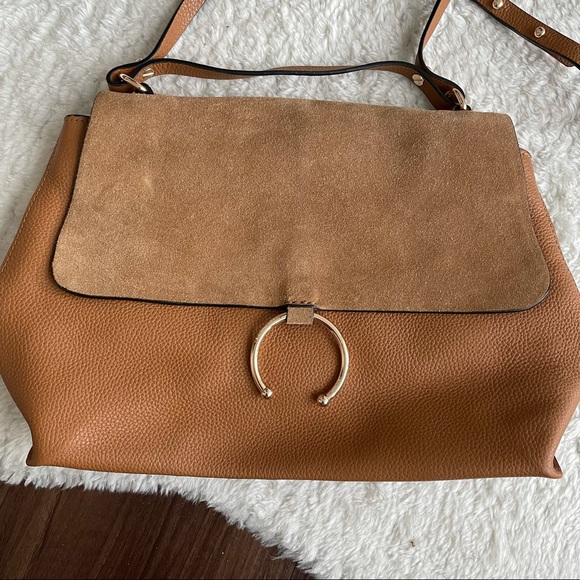 H&M leather shoulder bag in light brown - Picture 3 of 6